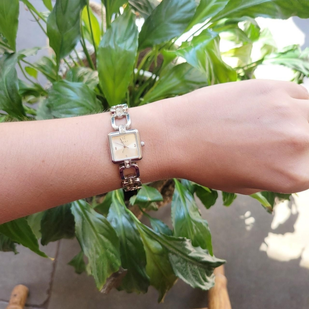 Next Rhinestone Quartz Square Watch - Picture 5 of 8